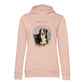 Personalisiertes Hunde Bio-Hoodie für Damen mit Foto