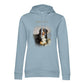 Personalisiertes Hunde Bio-Hoodie für Damen mit Foto