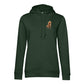 Personalisiertes Hunde Bio-Hoodie für Damen mit Foto | Brustdruck