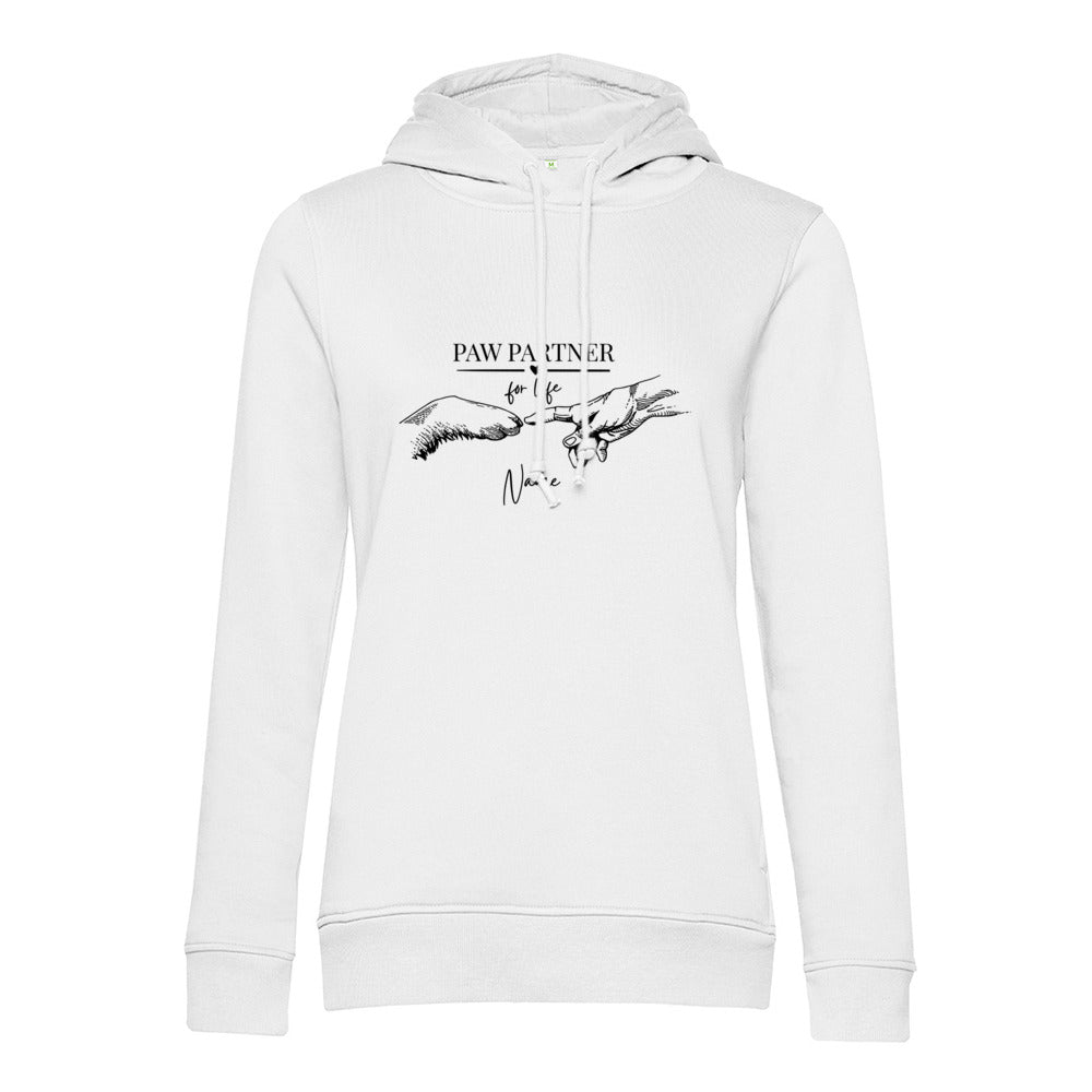Paw Partner - Bio-Hoodie für Damen-Dein Wunschtext
