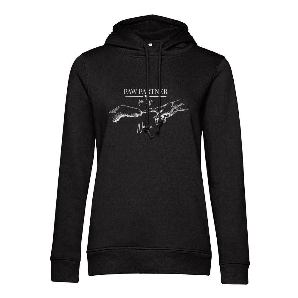 Paw Partner - Bio-Hoodie für Damen-Dein Wunschtext