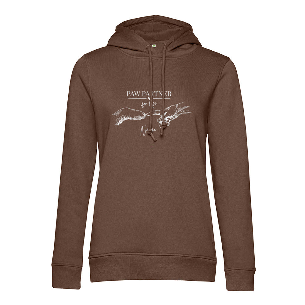 Paw Partner - Bio-Hoodie für Damen-Dein Wunschtext