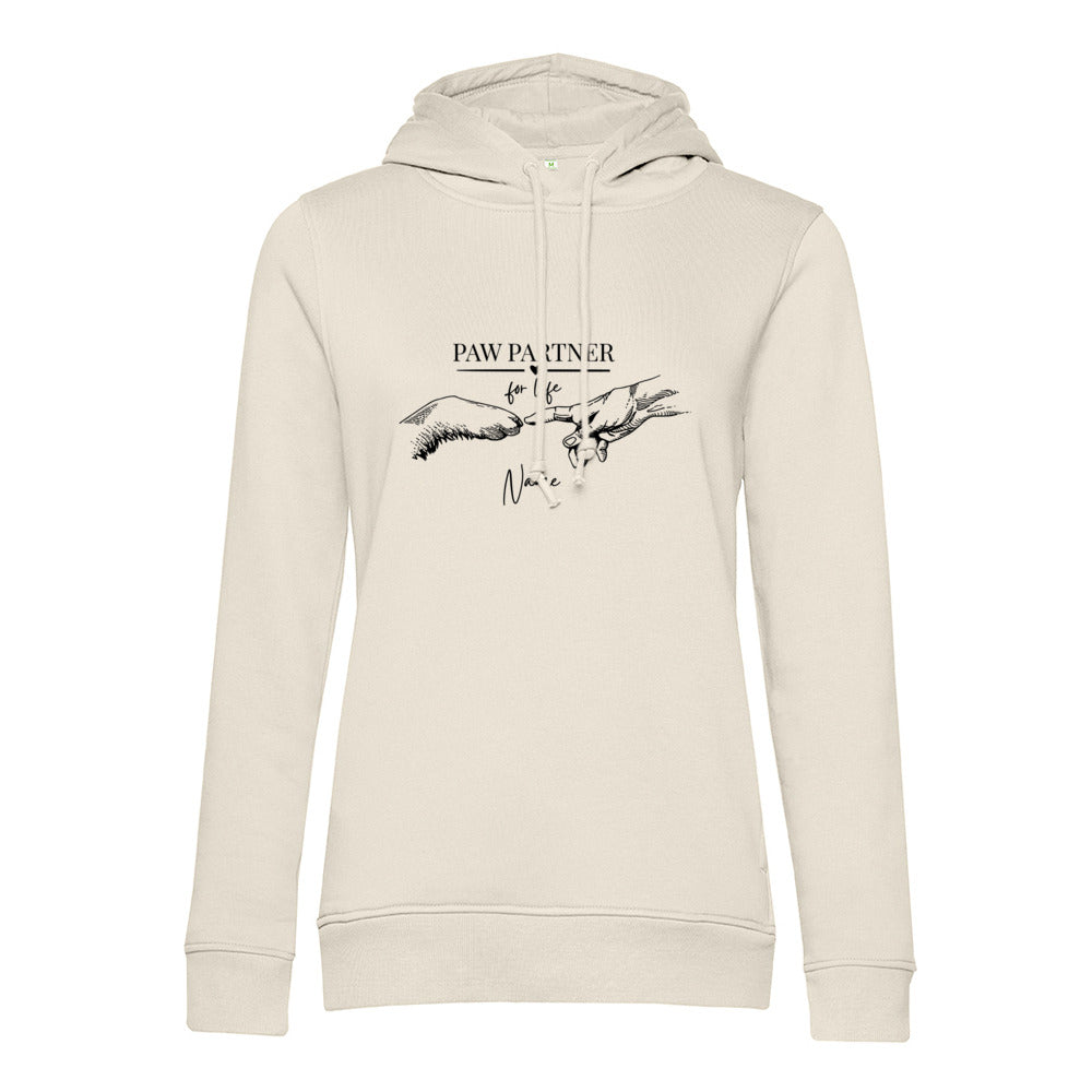 Paw Partner - Bio-Hoodie für Damen-Dein Wunschtext