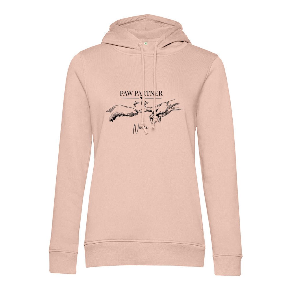 Paw Partner - Bio-Hoodie für Damen-Dein Wunschtext