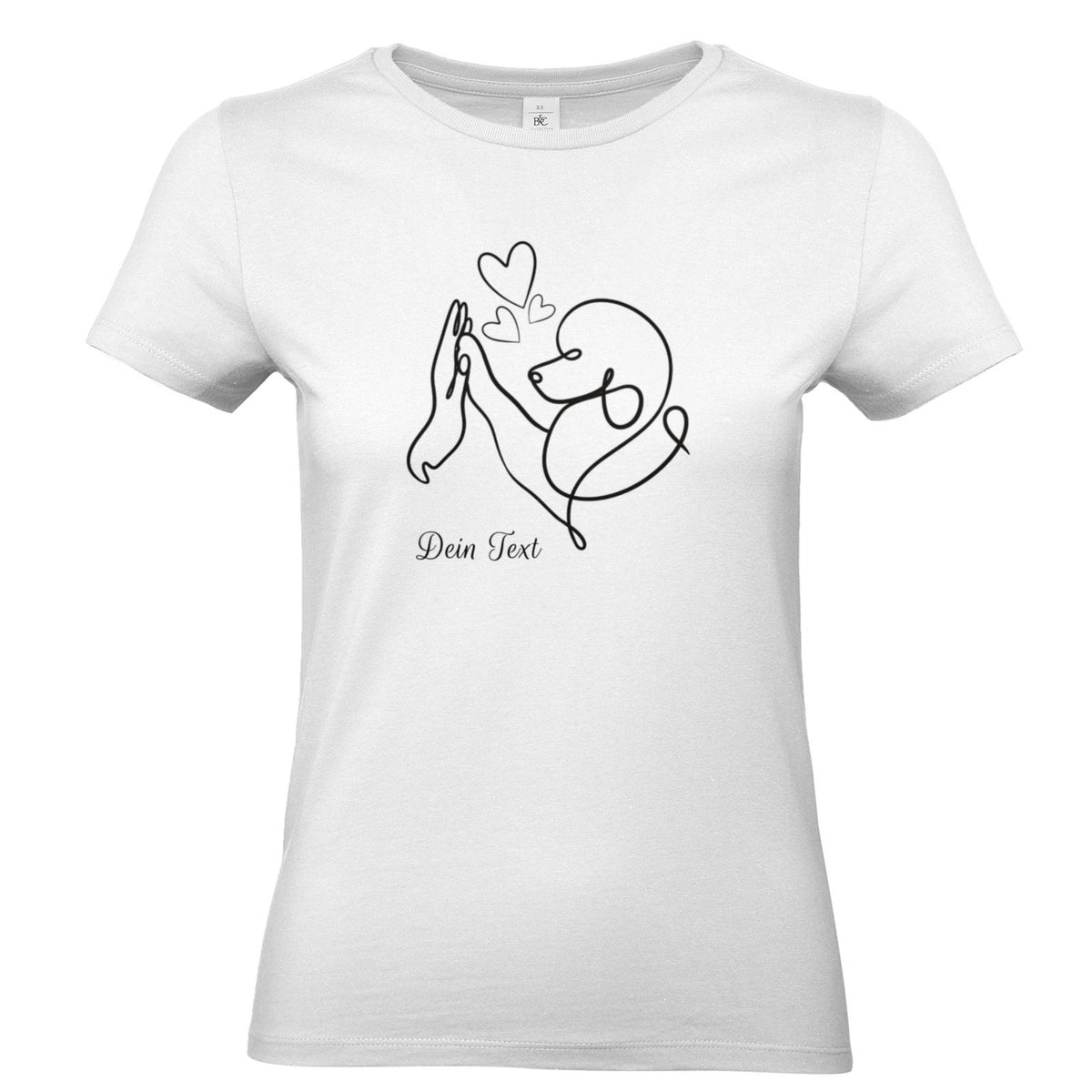 Pudelliebe - Personalisiertes  T-Shirt für Damen