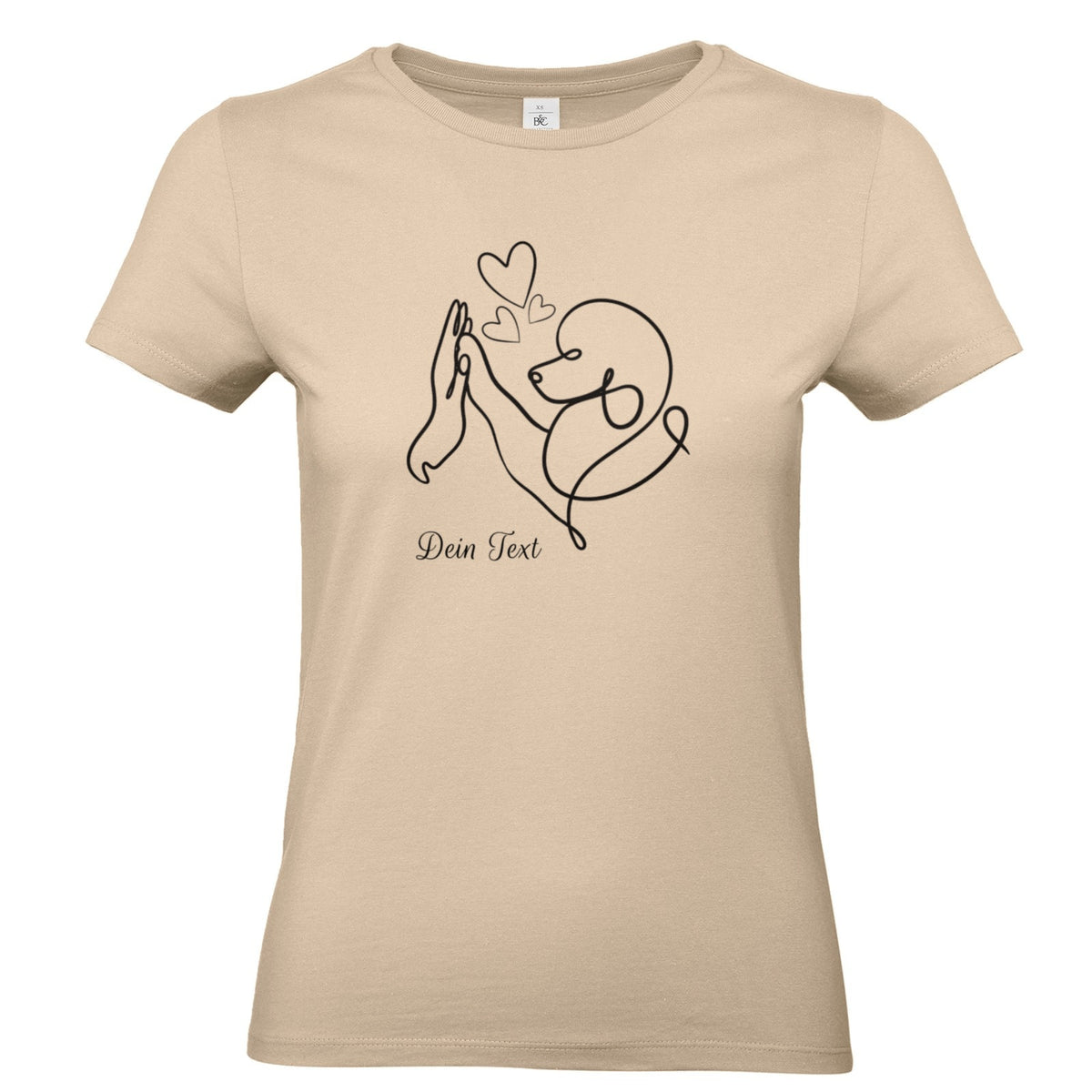 Pudelliebe - Personalisiertes  T-Shirt für Damen