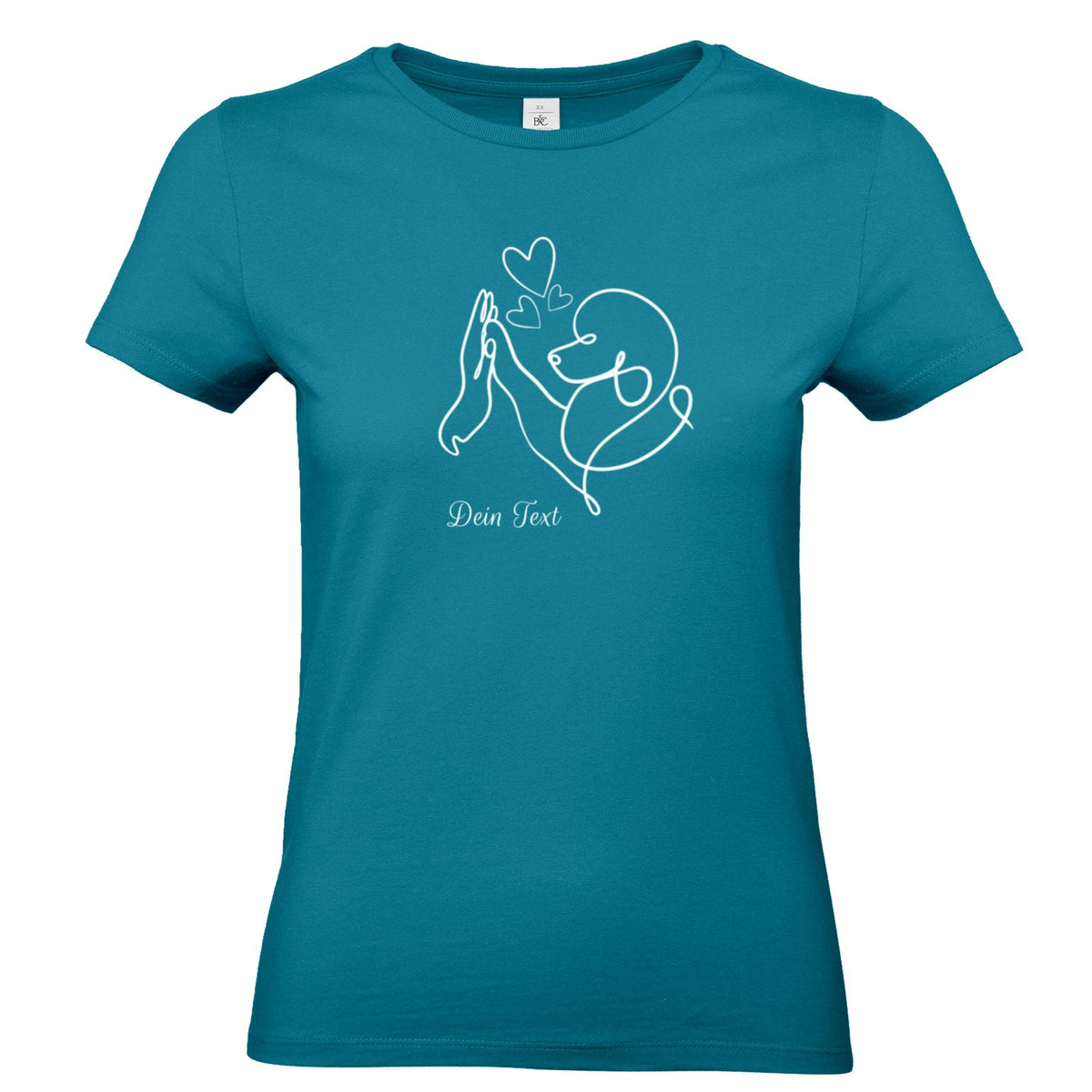 Pudelliebe - Personalisiertes  T-Shirt für Damen