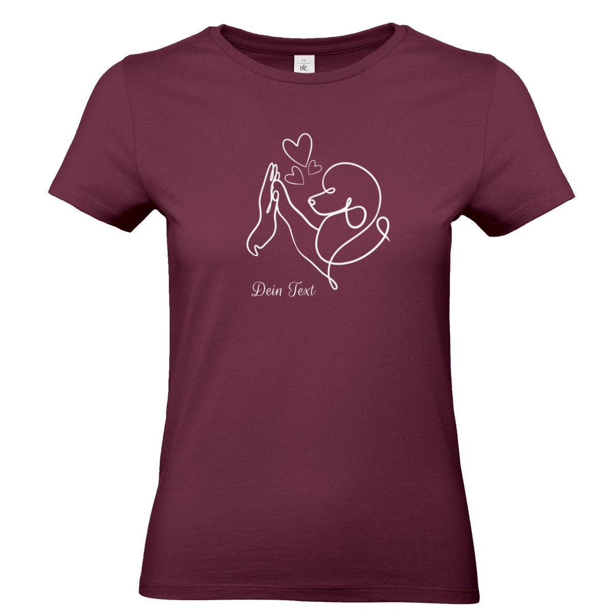 Pudelliebe - Personalisiertes  T-Shirt für Damen