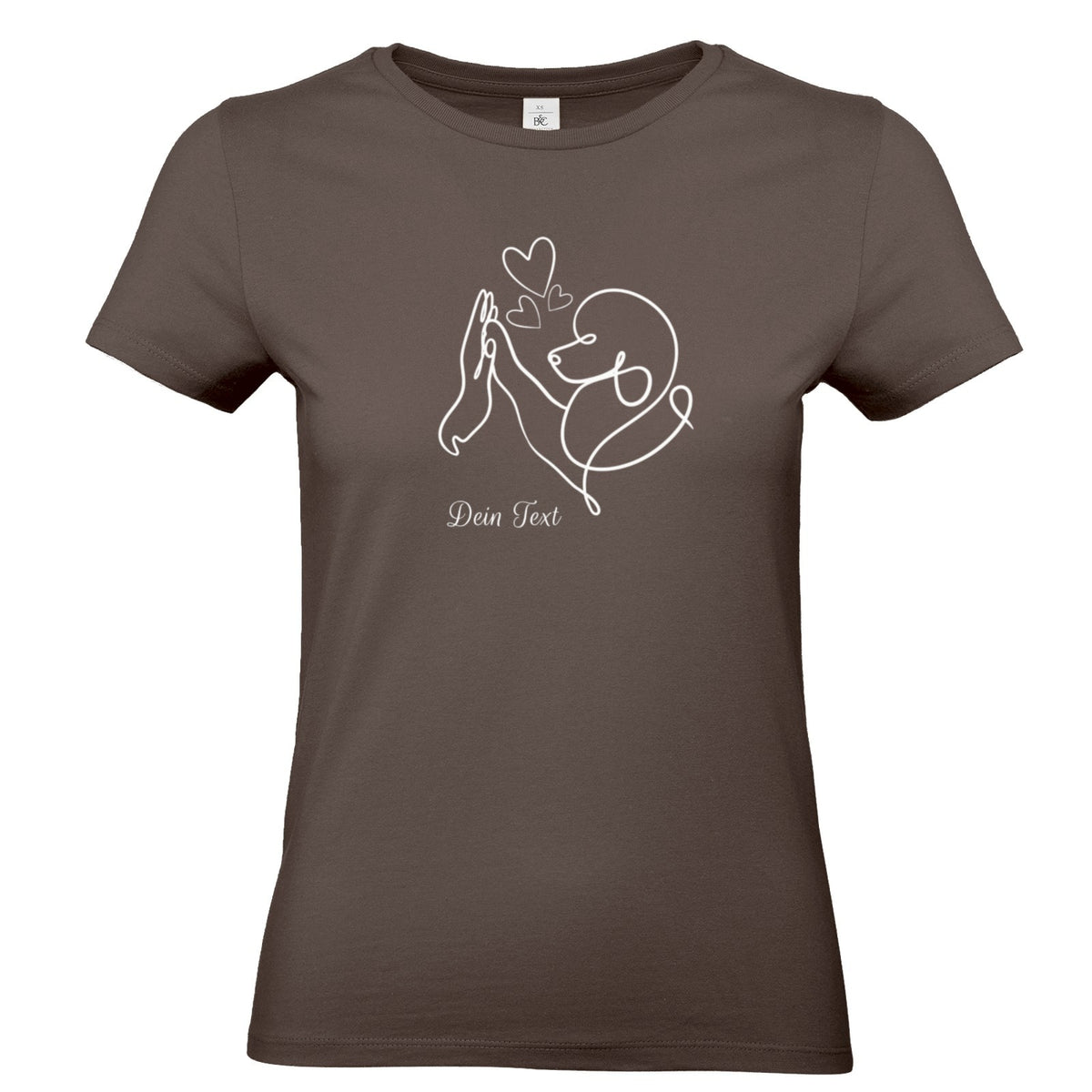 Pudelliebe - Personalisiertes  T-Shirt für Damen