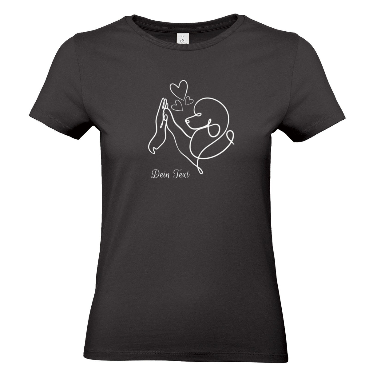Pudelliebe - Personalisiertes  T-Shirt für Damen