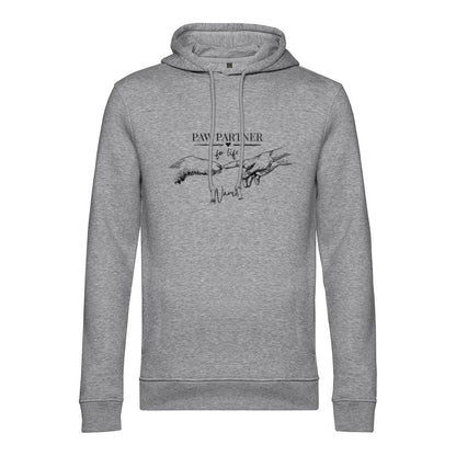 Paw Partner - Bio-Hoodie für Herren-Dein Wunschtext