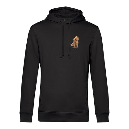Hunde Bio-Hoodie für Herren mit Foto – Hintergrund wird entfernt | Brustdruck