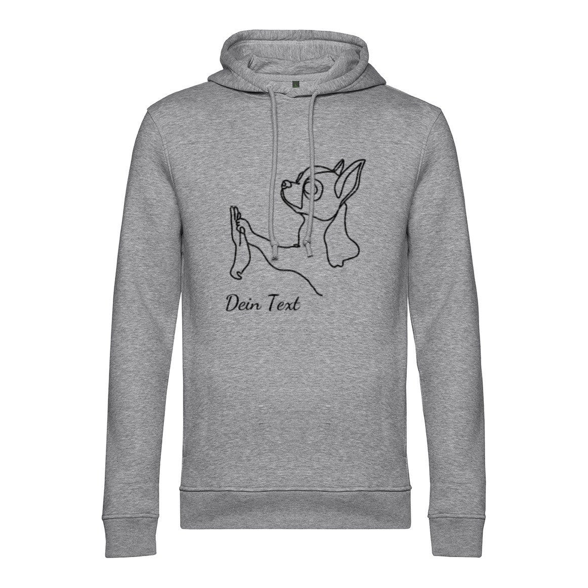 Chihuahua Team - Bio-Hoodie für Herren-Dein Wunschtext