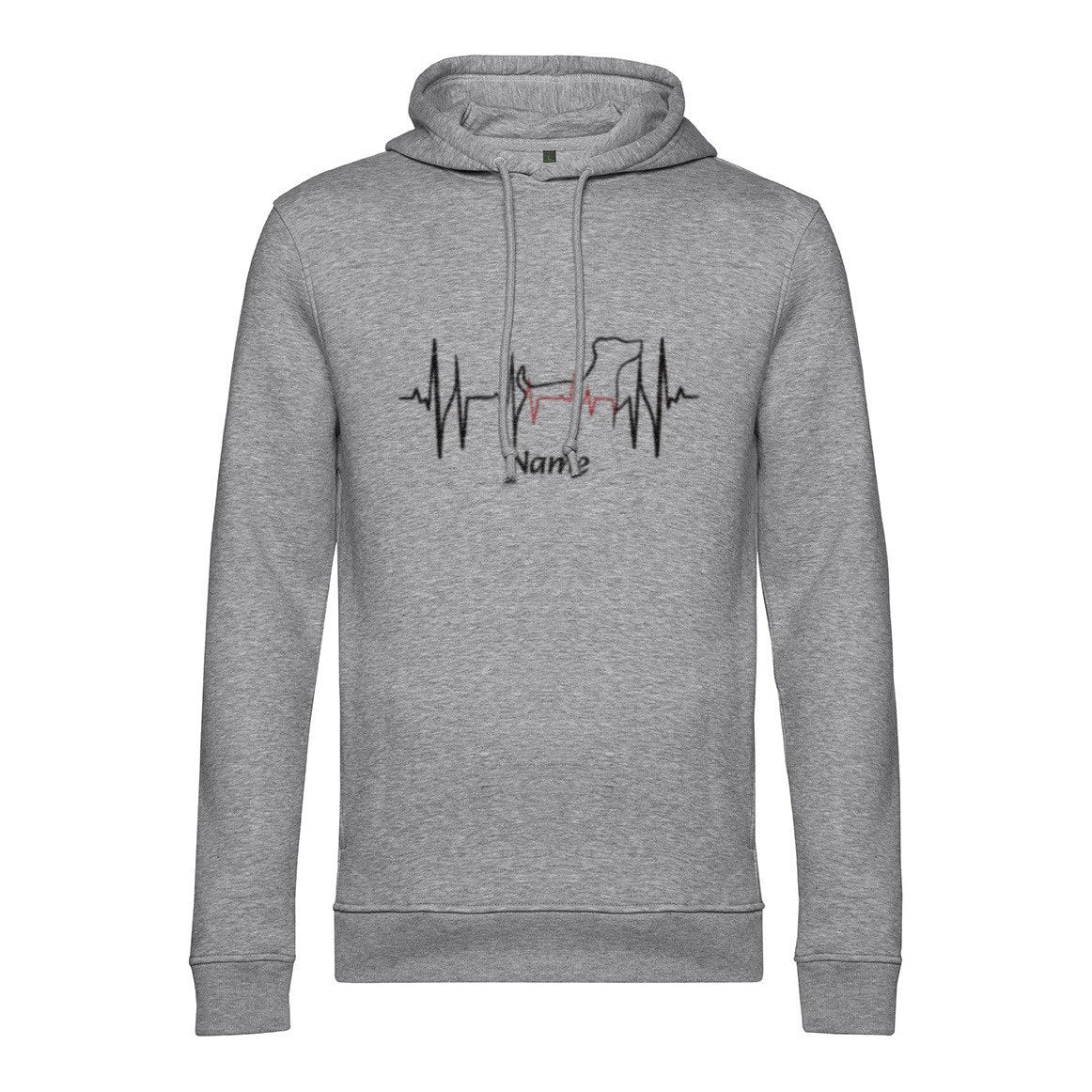 Lebenslinie - Bio-Hoodie für Herren | Personalisiert