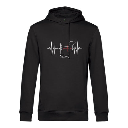 Lebenslinie - Bio-Hoodie für Herren | Personalisiert