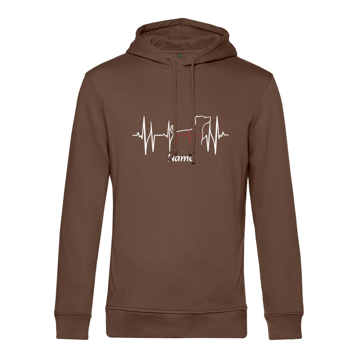 Lebenslinie - Bio-Hoodie für Herren | Personalisiert