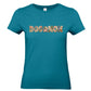 DOG MOM Damen T-Shirt – Liebe auf vier Pfoten im Patchwork-Look
