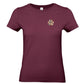 Damen T-Shirt mit kleiner Pfote – Vintage-Patchwork-Look | Hundeliebe