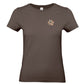 Damen T-Shirt mit kleiner Pfote – Vintage-Patchwork-Look | Hundeliebe