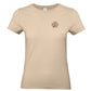 Damen T-Shirt mit kleiner Pfote – Vintage-Patchwork-Look | Hundeliebe