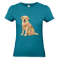 Labrador Damen T-Shirt – Hundeliebe im Vintage-Patchwork-Look mit Herz