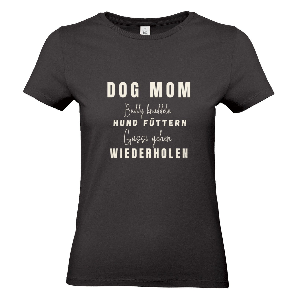 Dog Mom Lieblingshobby – personalisierbares T-Shirt