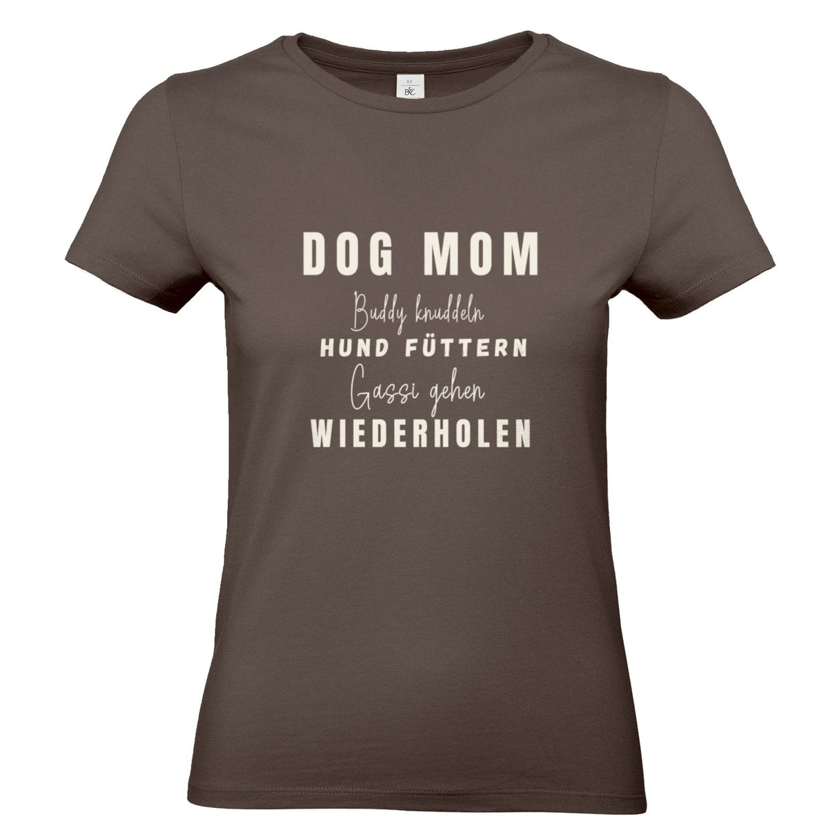 Dog Mom Lieblingshobby – personalisierbares T-Shirt