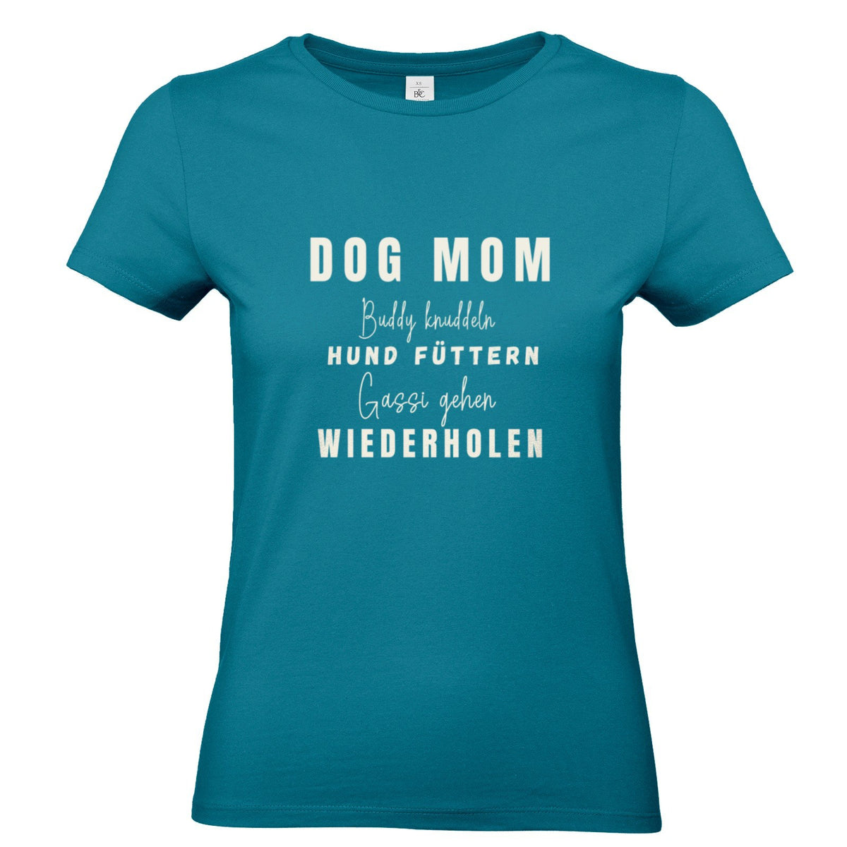 Dog Mom Lieblingshobby – personalisierbares T-Shirt