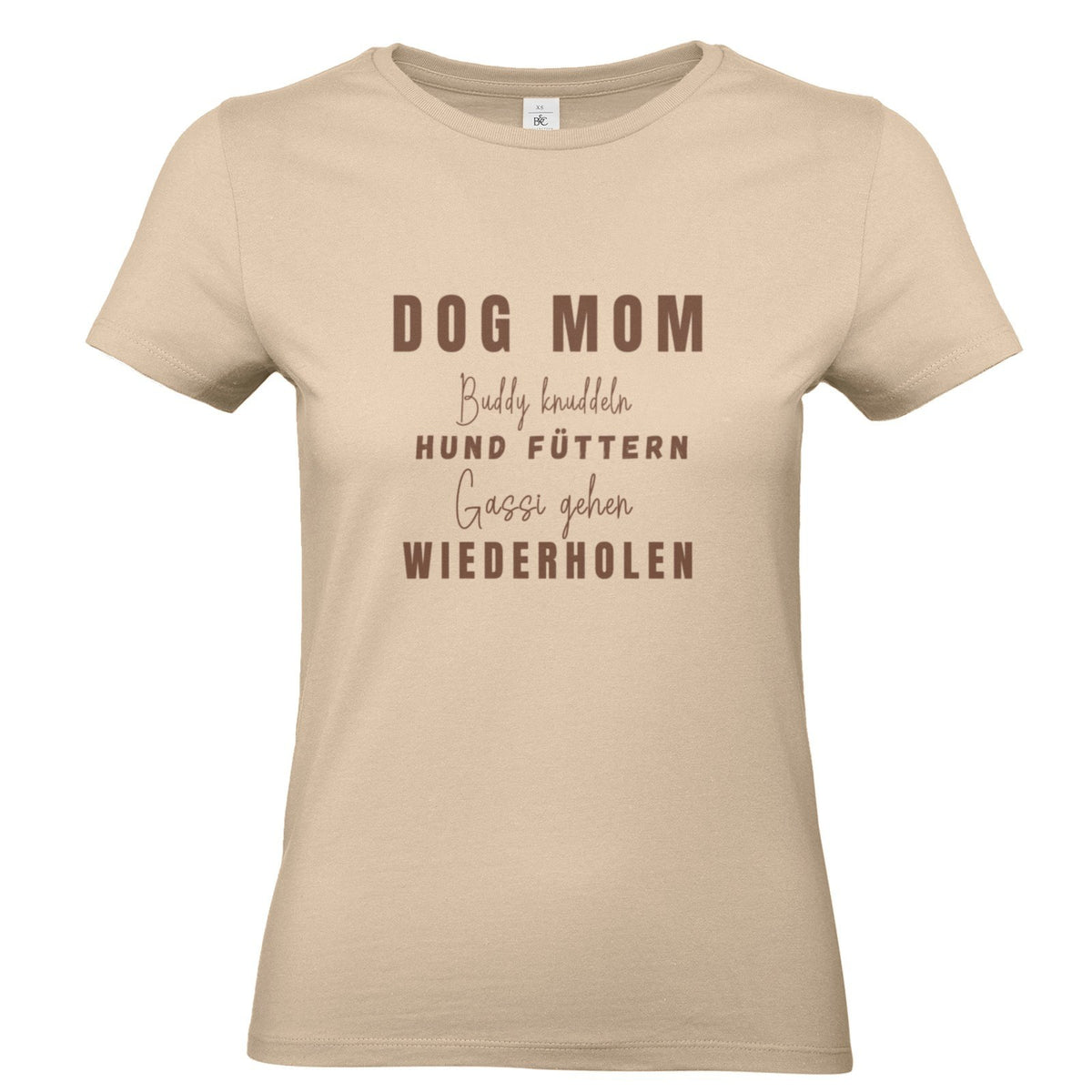 Dog Mom Lieblingshobby – personalisierbares T-Shirt