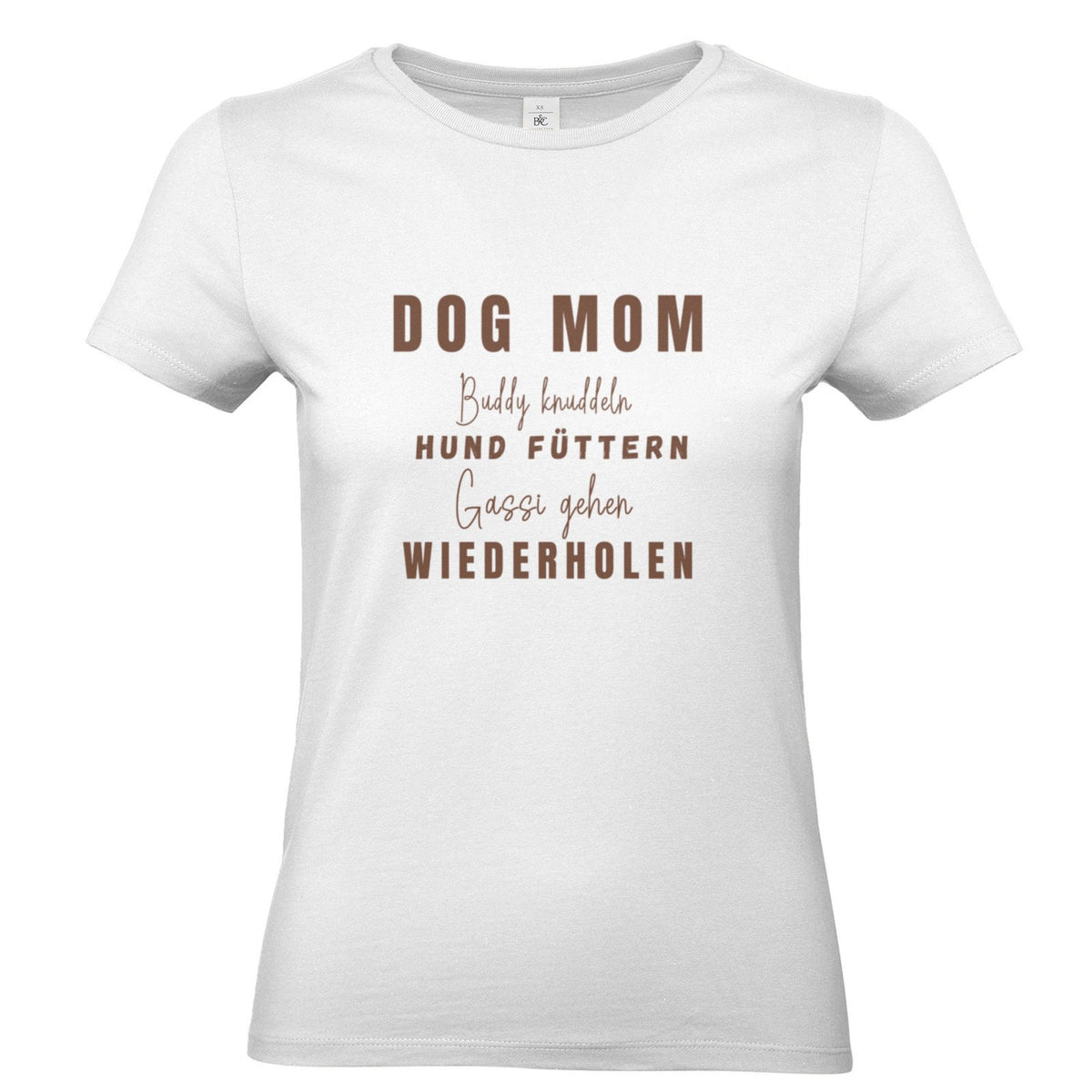 Dog Mom Lieblingshobby – personalisierbares T-Shirt