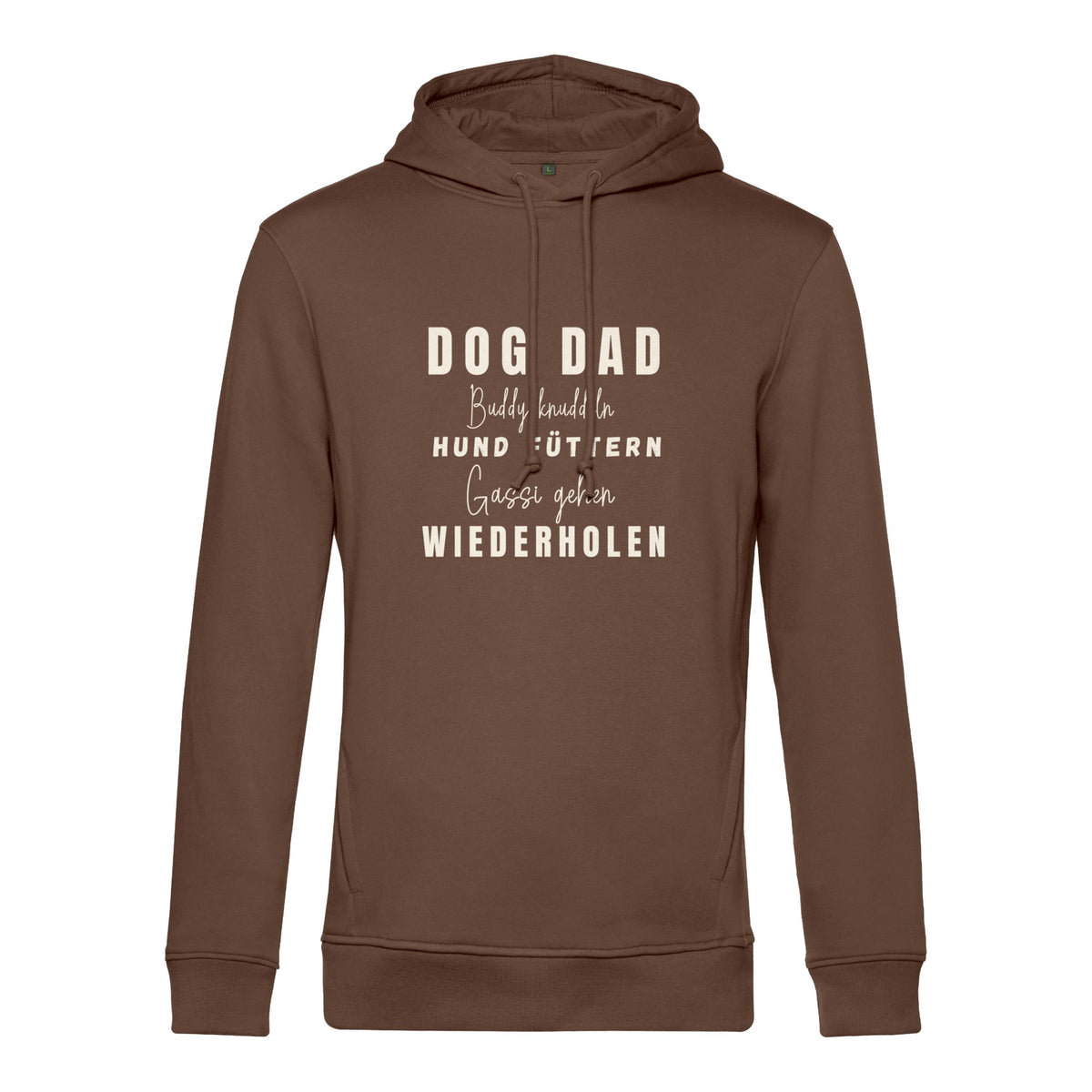 Dog Mom Lieblingshobby – personalisierbarer Herren Bio-Hoodie