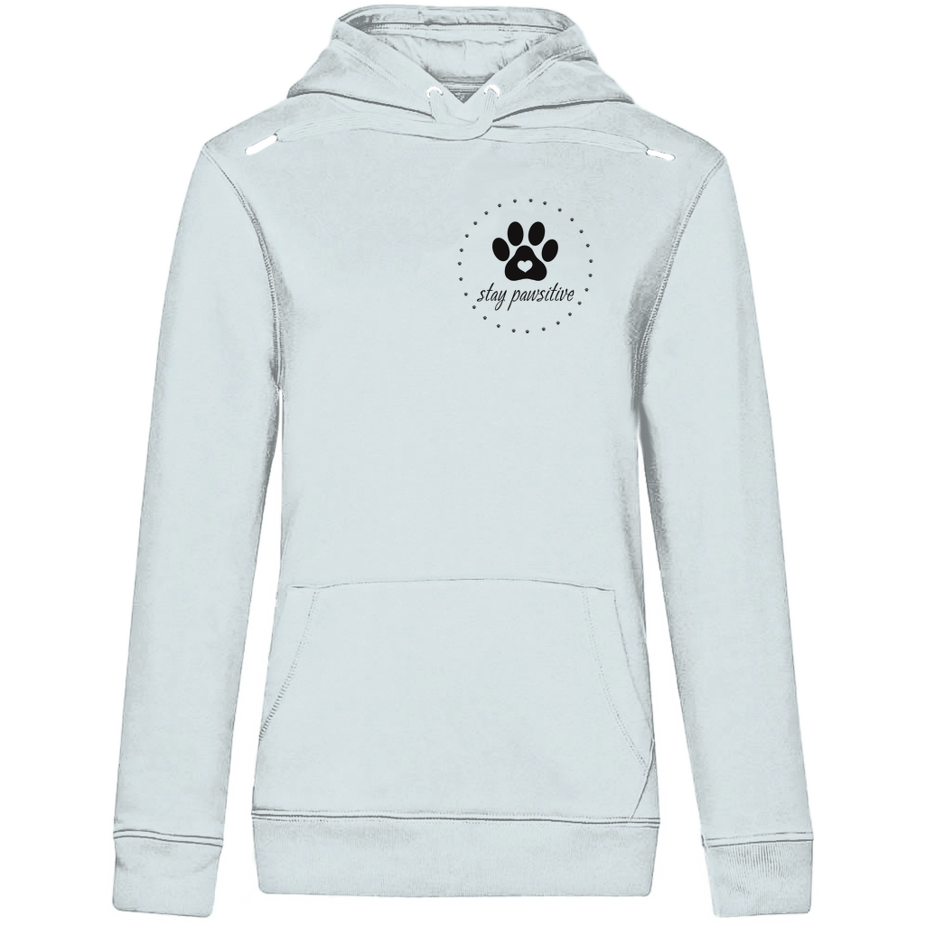 Stay Pawsitive -Bio-Hoodie für Damen