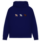 Pferde Trio - Bio-Hoodie für Damen