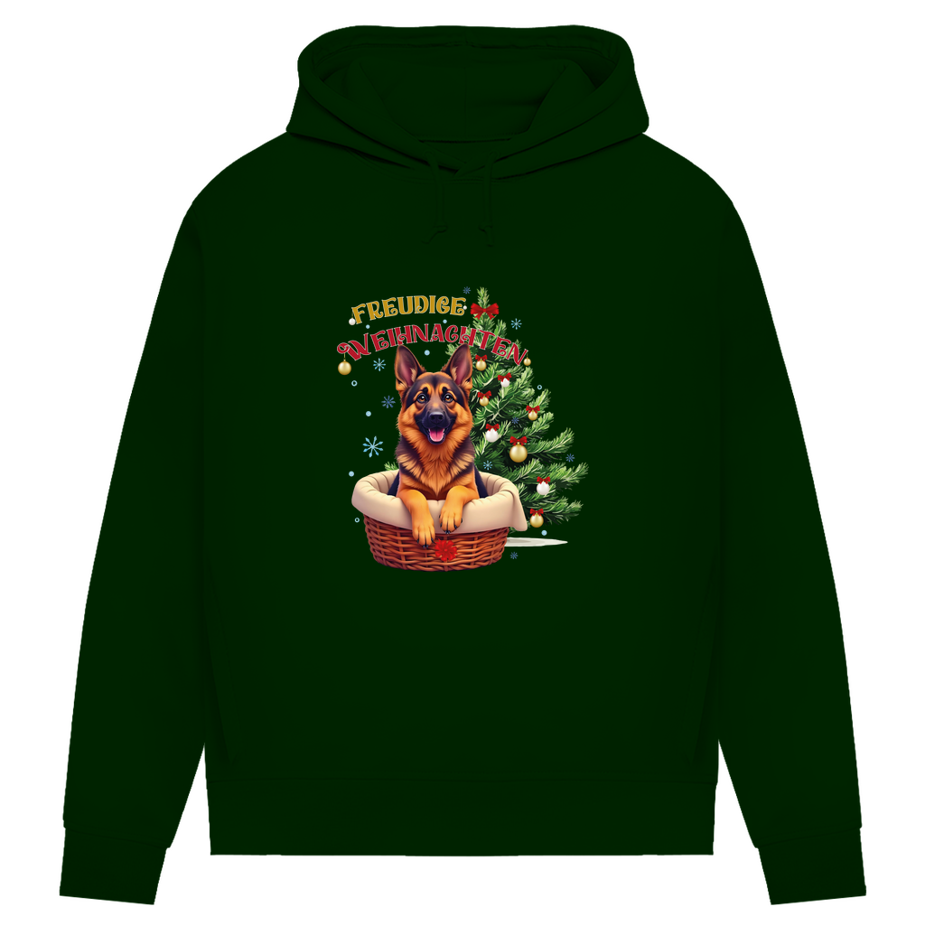 Freudige Weihnachten- Bio-Hoodie für Damen