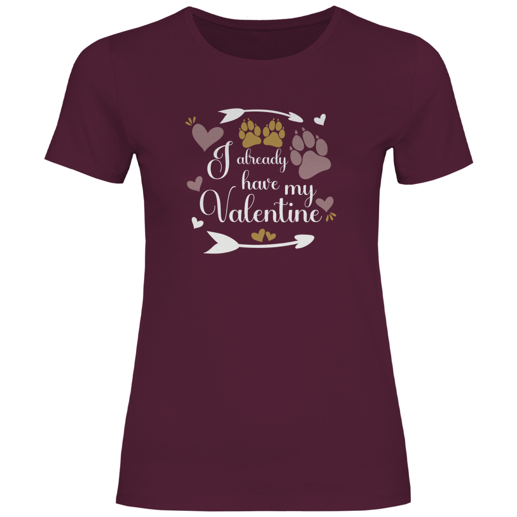 Limitiert:  Meine Valentine - T-Shirt für Damen