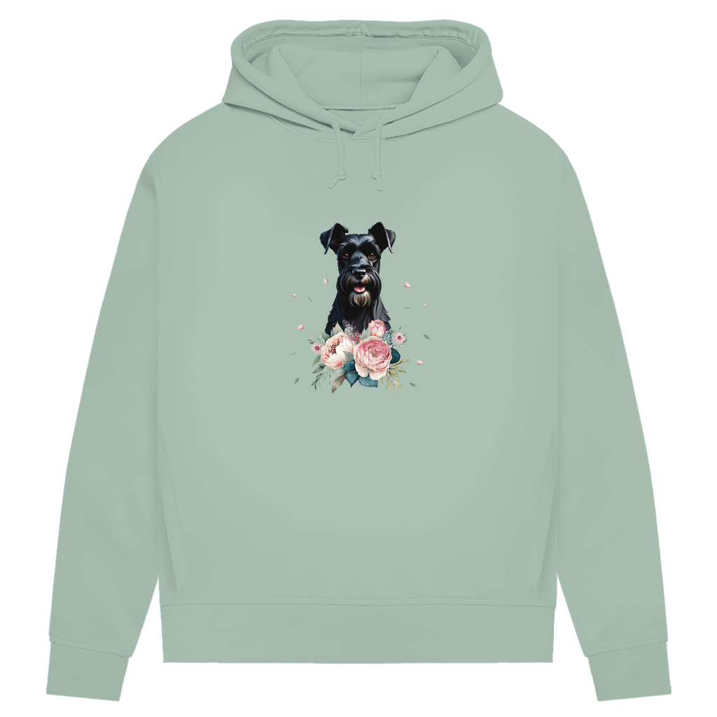 Flower Schnauzer - Bio-Hoodie für Damen