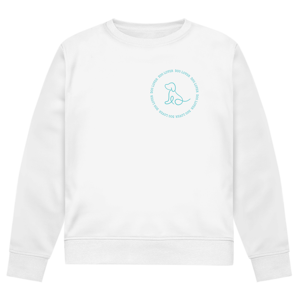 Dog Lover -Bio-Sweatshirt für Herren |Brustmotiv & Rückendruck