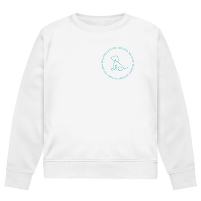 Dog Lover -Bio-Sweatshirt für Herren |Brustmotiv & Rückendruck