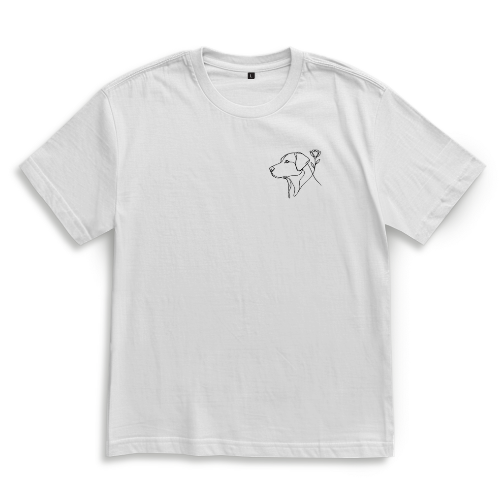 Oversize T-Shirt Blumenhund