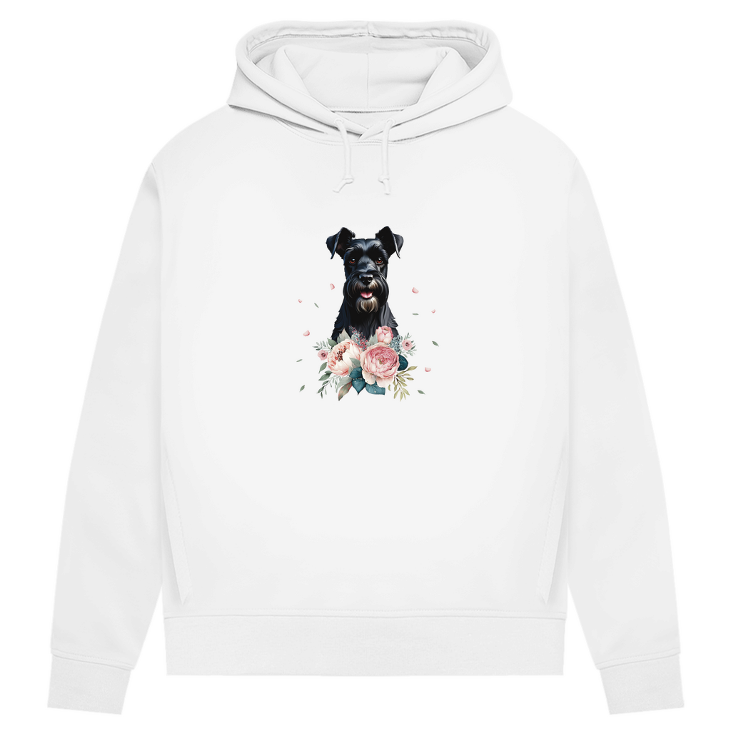 Flower Schnauzer - Bio-Hoodie für Damen