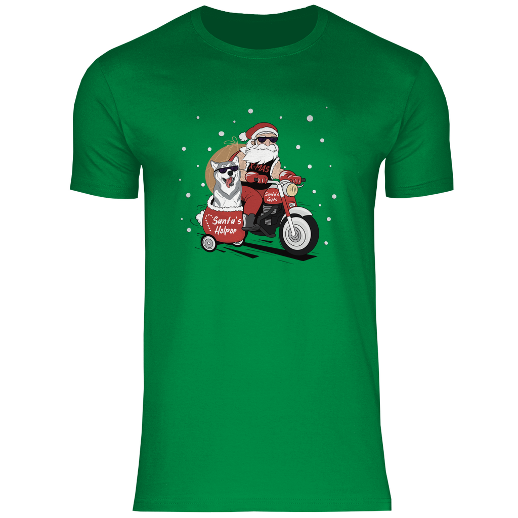 Biker Santa - T-Shirt für Herren