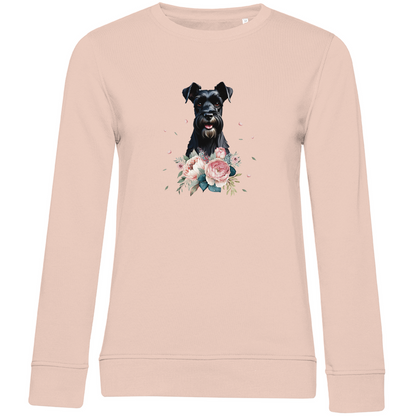 Flower Schnauzer - Bio-Sweatshirt für Damen