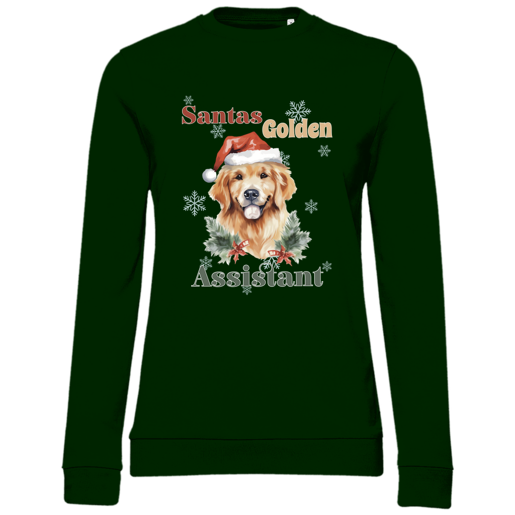 Santas Golden Assistant - Sweatshirt für Damen