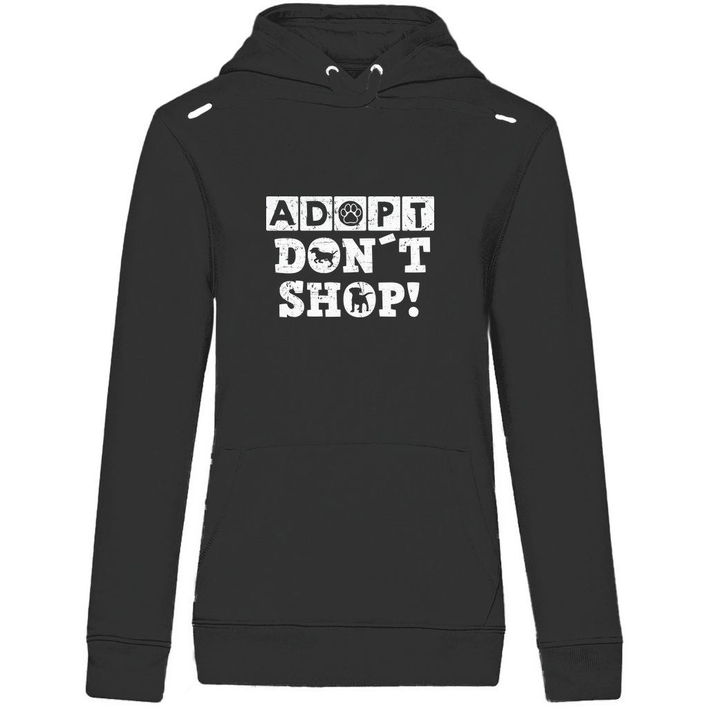 Adopt don't shop - Bio-Hoodie für Damen