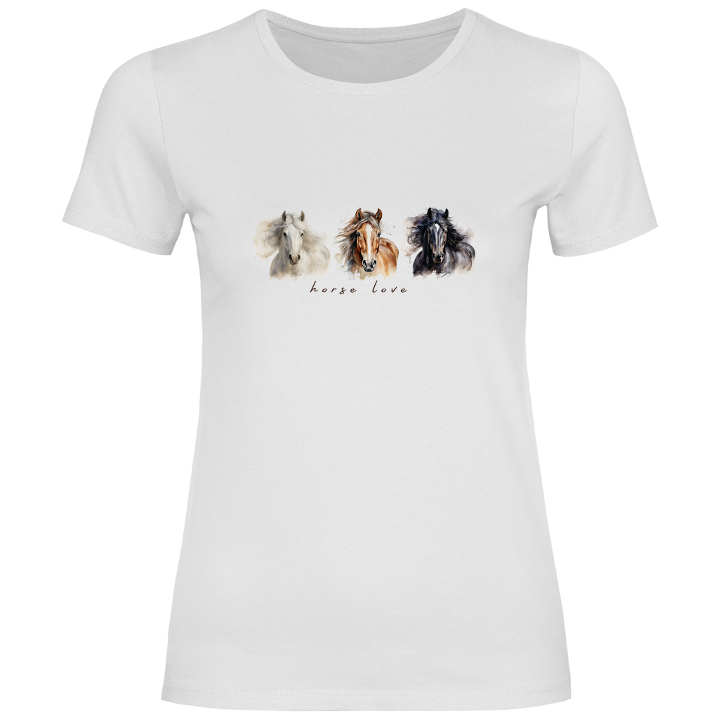 Horse Love - T-Shirt für Damen