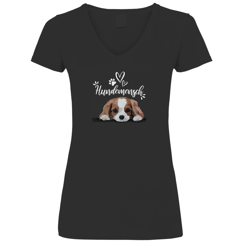 Hundemensch - V-Shirt für Damen