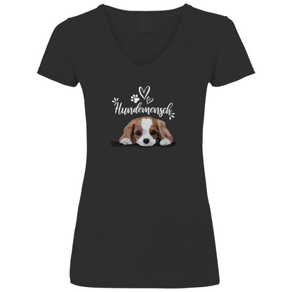 Hundemensch - V-Shirt für Damen