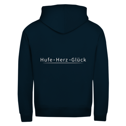 Reiterliebe- Zipper-Hoodie Unisex | Rückendruck