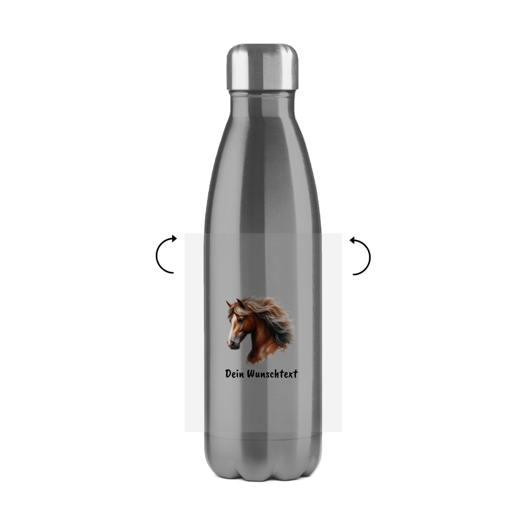 Edelstahl-Thermoflasche - Pferdeliebe