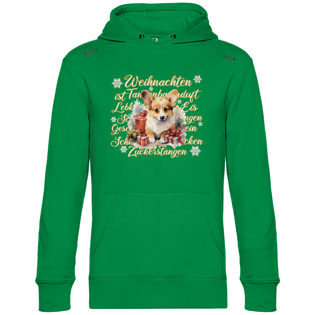 Weihnachten ist.. Corgi - Hoodie für Herren